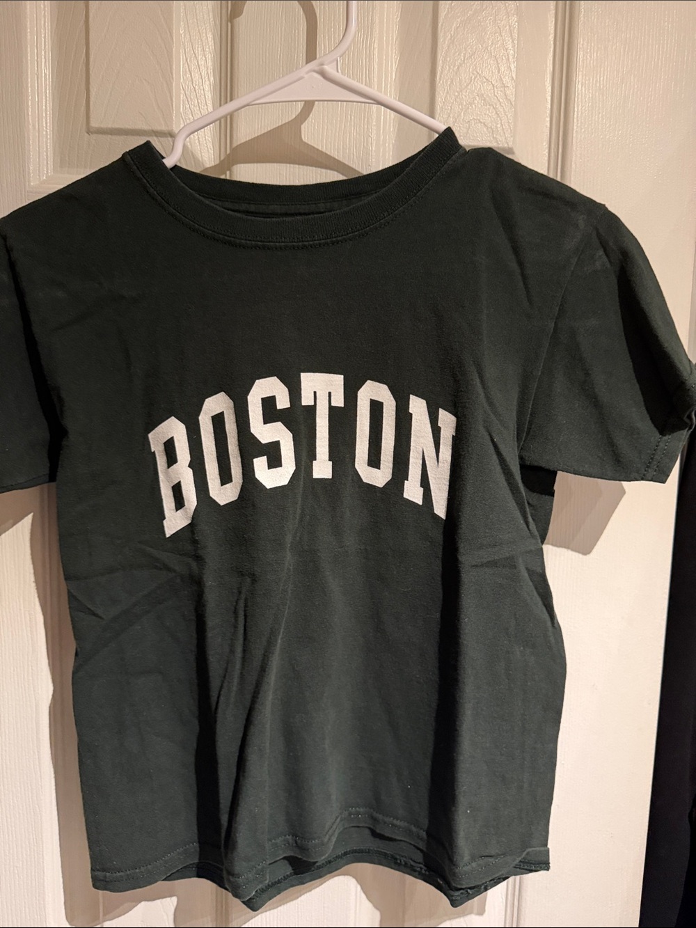 Brandy Melville Dark Green "Boston" Graphic Tee